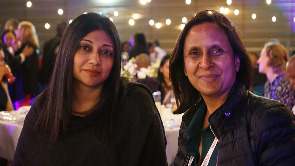 People enjoying a reception dinner