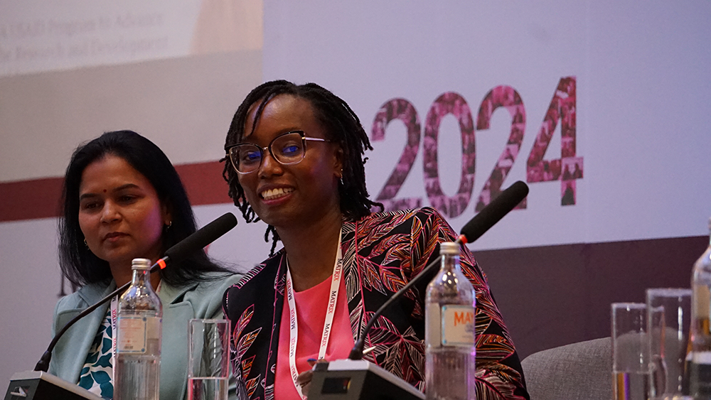 Panelists during a meeting discussion