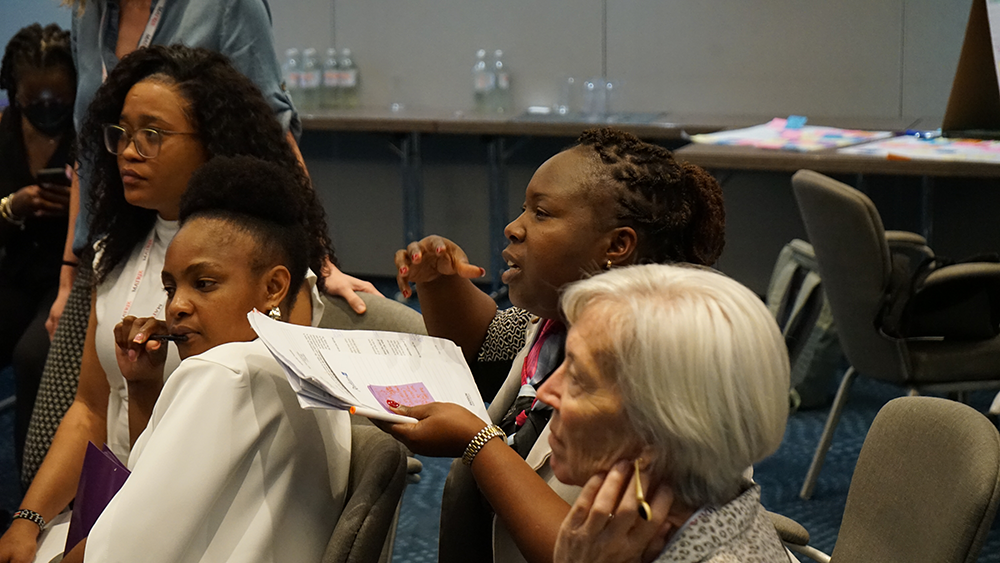 Group discussion during a meeting