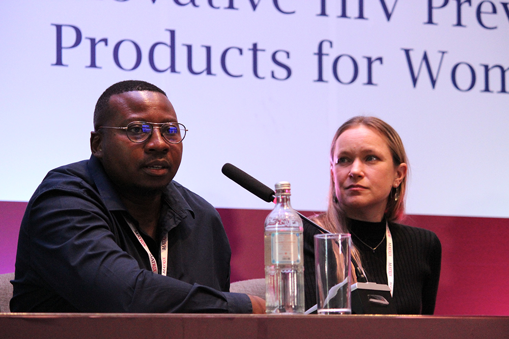 Panelists hosting a discussion