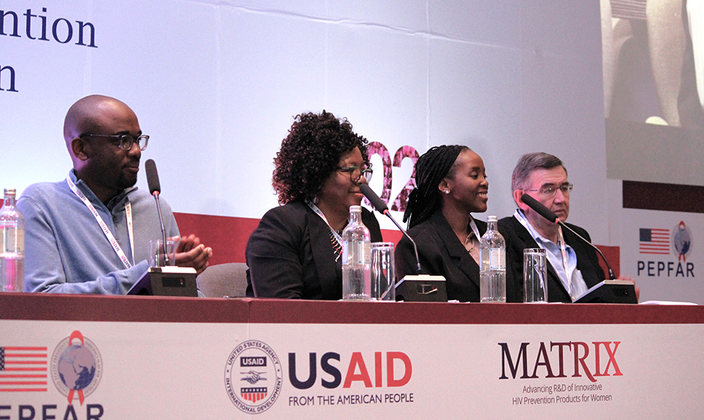 Panelists hosting a discussion