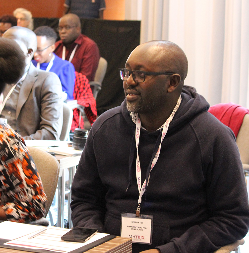 Member of the audience during a presentation